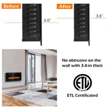 Load image into Gallery viewer, 36&quot; Recessed Ultra Thin Wall Mounted Electric Fireplace
