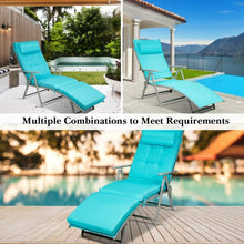 Load image into Gallery viewer, Outdoor Lightweight Folding Chaise Lounge Chair-Blue
