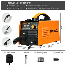 Load image into Gallery viewer, 110V MIG 140 Welding Machine Automatic Feed Welder w/IGBT System &amp; Synergic Adj
