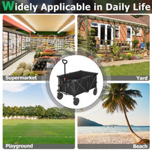 Load image into Gallery viewer, Outdoor Utility Garden Trolley Buggy -Black

