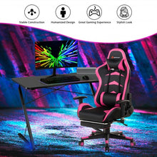 Load image into Gallery viewer, Z Shape Gaming Desk w/ LED Lights
