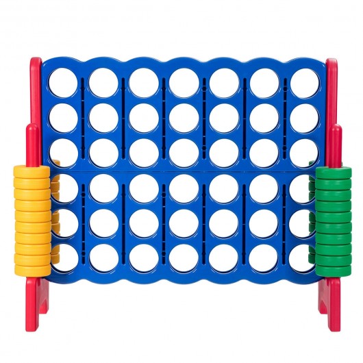 Jumbo 4-to-Score 4 in A Row Giant Game Set-Red