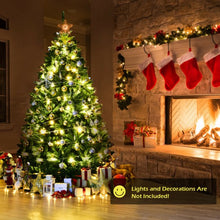 Load image into Gallery viewer, LUCKTREE 6 Ft Hinged Artificial Christmas Tree with Solid Metal Stand
