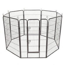Load image into Gallery viewer, 8 Panels Sturdy Metal Pet Fence
