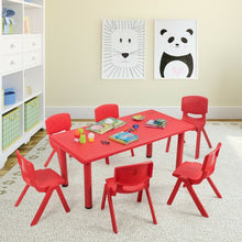 Load image into Gallery viewer, 6-pack Kids Plastic Stackable Classroom Chairs-Red
