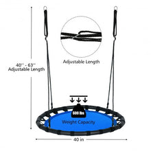 Load image into Gallery viewer, 40" Flying Saucer Round Swing Kids Play Set-Blue
