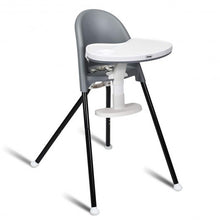 Load image into Gallery viewer, 3 in 1 Convertible Highchair with Detachable Double Trays-Gray
