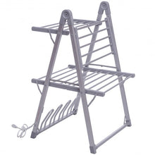 Load image into Gallery viewer, 2-Tier Foldable Multifunctional Aluminum Stand Electric Dryer
