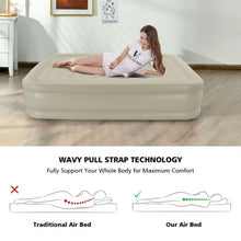 Load image into Gallery viewer, 20 Inches Height Portable Built-In Pump Air Bed Inflatable Mattress Camping Bag
