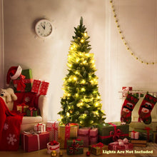 Load image into Gallery viewer, 5&#39; / 6&#39; / 7.5&#39; Artificial Pencil Christmas Tree with Pine Cones-5&#39;
