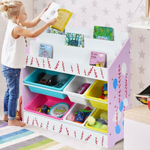 Load image into Gallery viewer, Kids Toy Storage Organizer Children Storage Bins &amp; Book Sleeves
