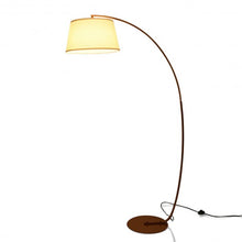 Load image into Gallery viewer, Arc Sturdy Base Modern Floor Lamp with Hanging Lampshade
