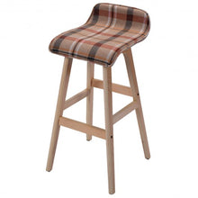 Load image into Gallery viewer, Modern Wood Linen Bar Stool Dining Counter Barstools High Chair Furniture-Red
