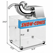 Load image into Gallery viewer, Electric Snow Cone Machine Ice Shaver Maker
