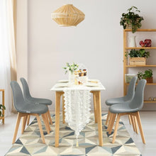 Load image into Gallery viewer, 4Pcs Modern Dining Chair Set with Wood Legs and Fabric Cushion Seat

