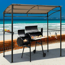 Load image into Gallery viewer, 7&#39; x 4.5&#39; Grill Gazebo Outdoor Patio Garden BBQ Canopy Shelter-Brown
