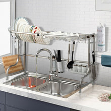 Load image into Gallery viewer, Stainless Steel Adjustable Dish Drainer Shelf
