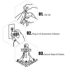 Load image into Gallery viewer, 8Ft LED Blow Up Christmas Santa Claus with Flying Airplane
