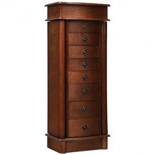 Load image into Gallery viewer, Wood Armoire Storage Chest Box Stand Jewelry Cabinet
