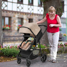 Load image into Gallery viewer, 2-in-1 Foldable Pushchair Newborn Infant Baby Stroller-Coffee
