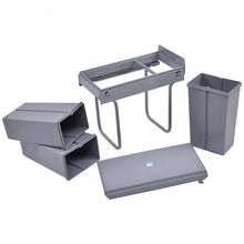 Load image into Gallery viewer, 8 gal 3 Compartment Pull Out Recycling Waste Bin

