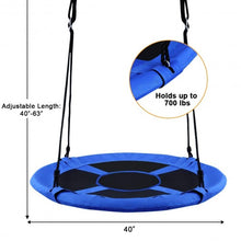 Load image into Gallery viewer, 40" Flying Saucer Tree Swing Indoor Outdoor Play Set-Blue
