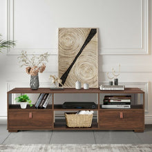 Load image into Gallery viewer, TV Stand Entertainment Media Center Console for TV&#39;s up to 60&quot; w/ Drawers Walnut

