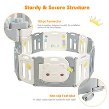 Load image into Gallery viewer, 14-Panel Foldable Baby Playpen Safety Yard with Storage Bag

