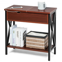 Load image into Gallery viewer, Flip Top End Table Sofa Side Console Table-Coffee
