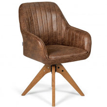 Load image into Gallery viewer, Mid Century Hot-Stamping Cloth Swivel Accent Chair
