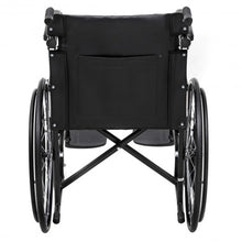 Load image into Gallery viewer, 24" Folding Foldable Backrest Transport Wheelchair
