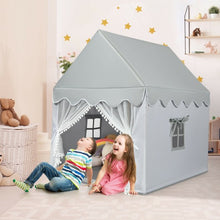 Load image into Gallery viewer, Kids Large Play Castle Fairy Tent with Mat-Gray
