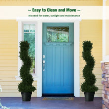 Load image into Gallery viewer, 2 pcs 3 ft  In/outdoor Decoration Artificial Cedar Spiral Tree
