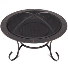 Load image into Gallery viewer, 30&quot; Outdoor Fire Pit BBQ Camping Firepit Heater
