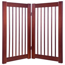 Load image into Gallery viewer, 30&quot; Configurable Folding Free Standing Wood Pet Safety Fence
