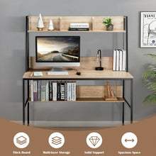 Load image into Gallery viewer, 47&quot; Computer Desk Writing Study Table Workstation-Natural
