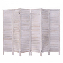 Load image into Gallery viewer, 6 Panels Classic Venetian Wooden Slat Room Screen

