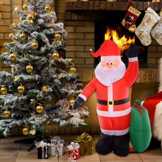 8 Ft Airblown Inflatable Christmas Xmas Santa Claus Gift Decor Lawn Yard Outdoor