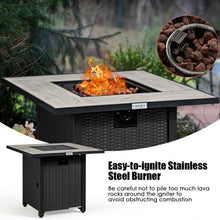 Load image into Gallery viewer, 30� Square Propane Gas Fire Pit Table Ceramic Tabletop
