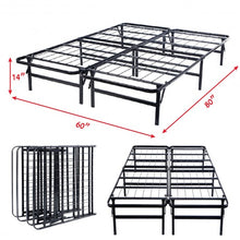 Load image into Gallery viewer, Queen Size Foldable Platform Metal Bed Frame
