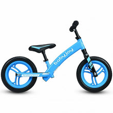 Load image into Gallery viewer, 12&quot; Kids No-Pedal Balance Bike with Adjustable Seat-Blue
