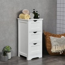 Load image into Gallery viewer, Bathroom Wooden Free Standing Storage Side Floor Cabinet Organizer-3-Tier
