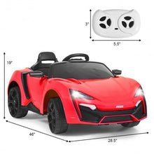 Load image into Gallery viewer, 12V 2.4G RC Electric Vehicle with Lights-Red
