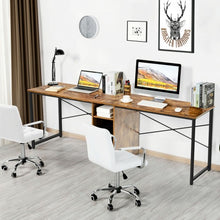 Load image into Gallery viewer, 79&quot; Multifunctional Office Desk for 2 Person with Storage-Black
