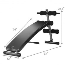 Load image into Gallery viewer, Adjustable Arc-Shaped Decline Sit up Bench
