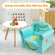 Load image into Gallery viewer, Kids Crocodile Armrest Upholstered Couch
