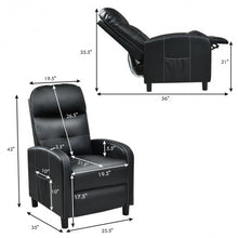 Load image into Gallery viewer, Massage Leather Recliner Chair with Remote Control
