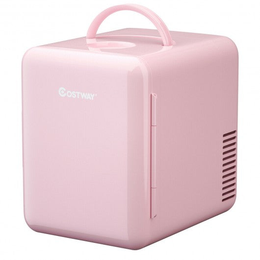 4 Liter Mini Cooler Warmer Fridge Portable-Pink