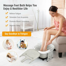 Load image into Gallery viewer, Foldable Foot Spa Bath Motorized Massager with Bubble Red Light Timer Heat-Gray
