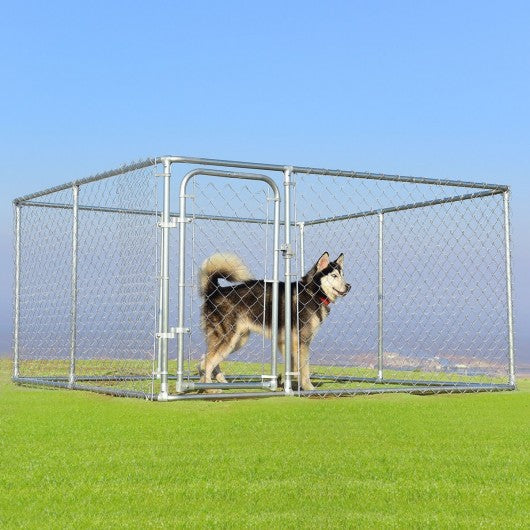 7.5' x 7.5' Pet Dog Run House Kennel